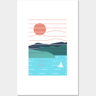 Sunlit waters Posters and Art